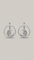 Celestial Loop Sterling Silver Earrings