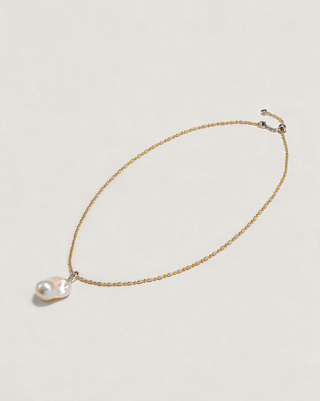 Lili Baroque Natural Pearl Choker Necklace