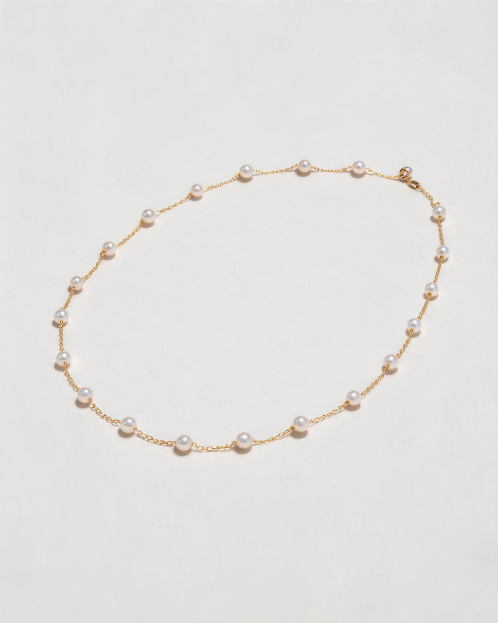 Théa Natural Pearl Station Necklace
