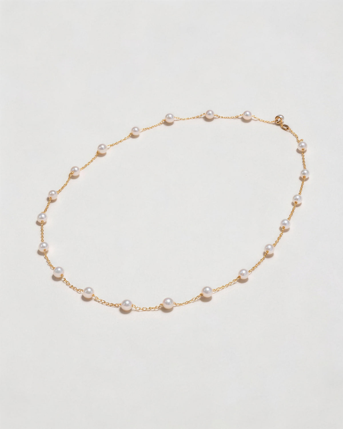 Théa Natural Pearl Station Necklace