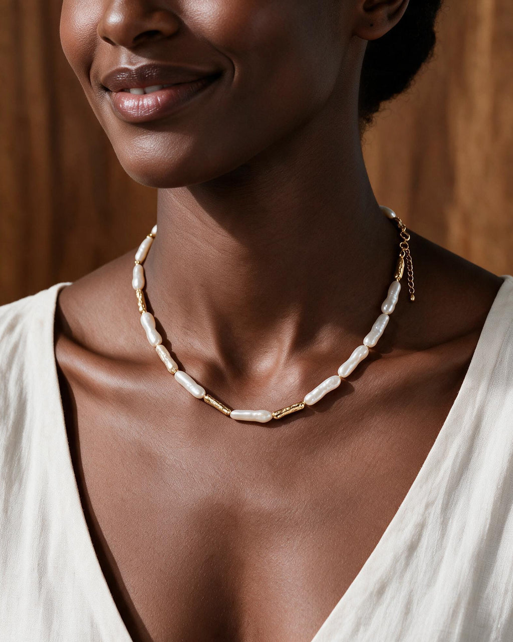 Zélie Baroque Freshwater Pearl Necklace