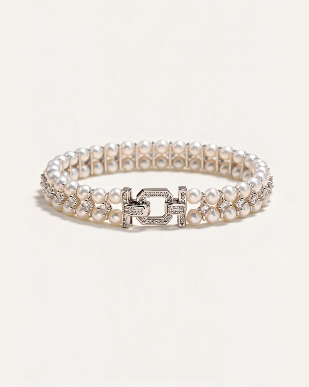 Mina Double-Layer Freshwater Pearl Bracelet