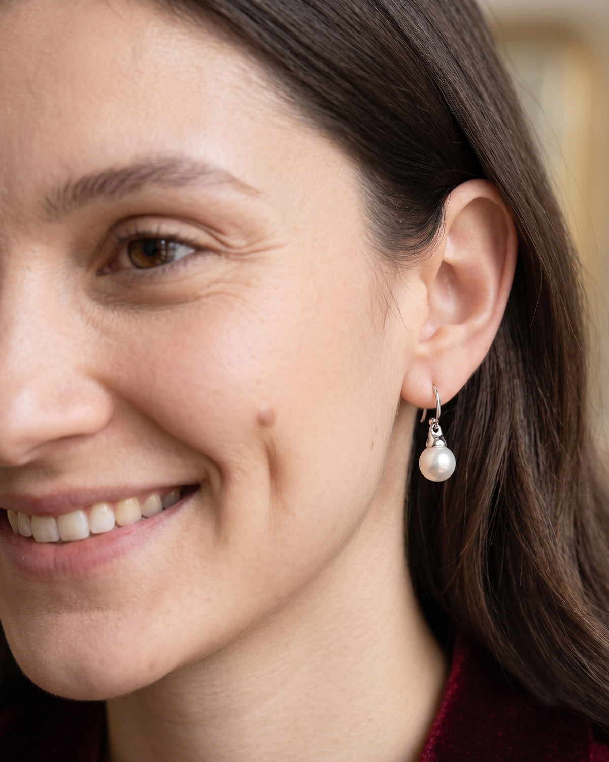 Lumière Pearl Hook Earrings