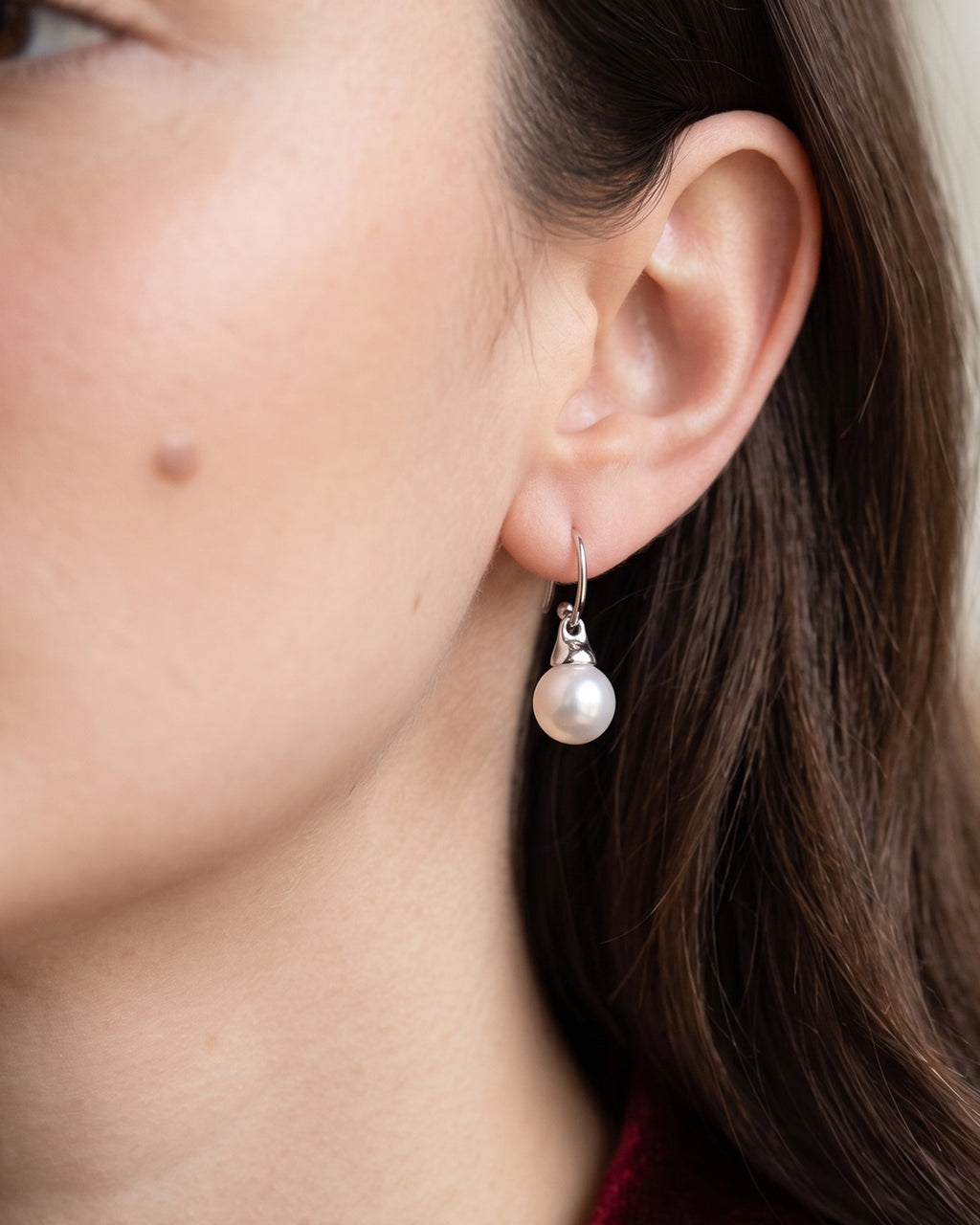 Lumière Pearl Hook Earrings